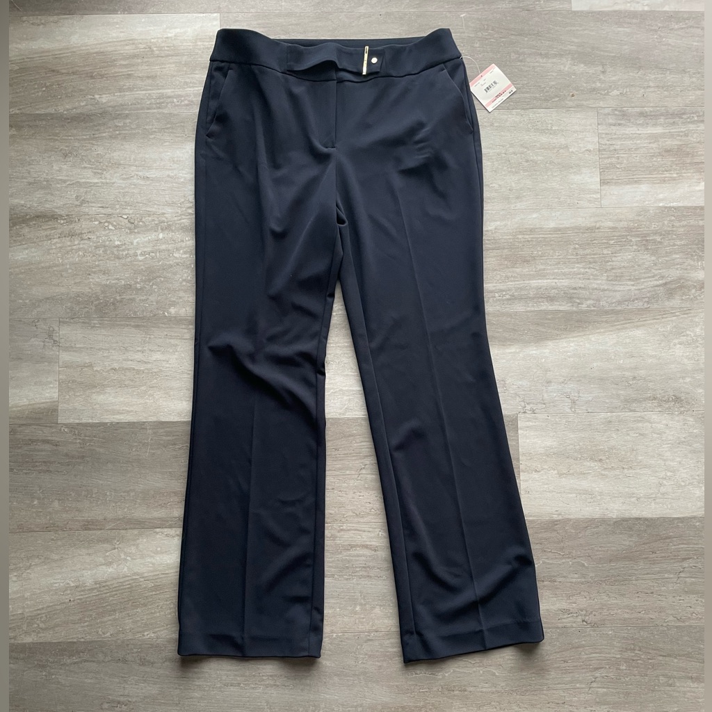 Nwt Anne Klein Navy Pants - 10